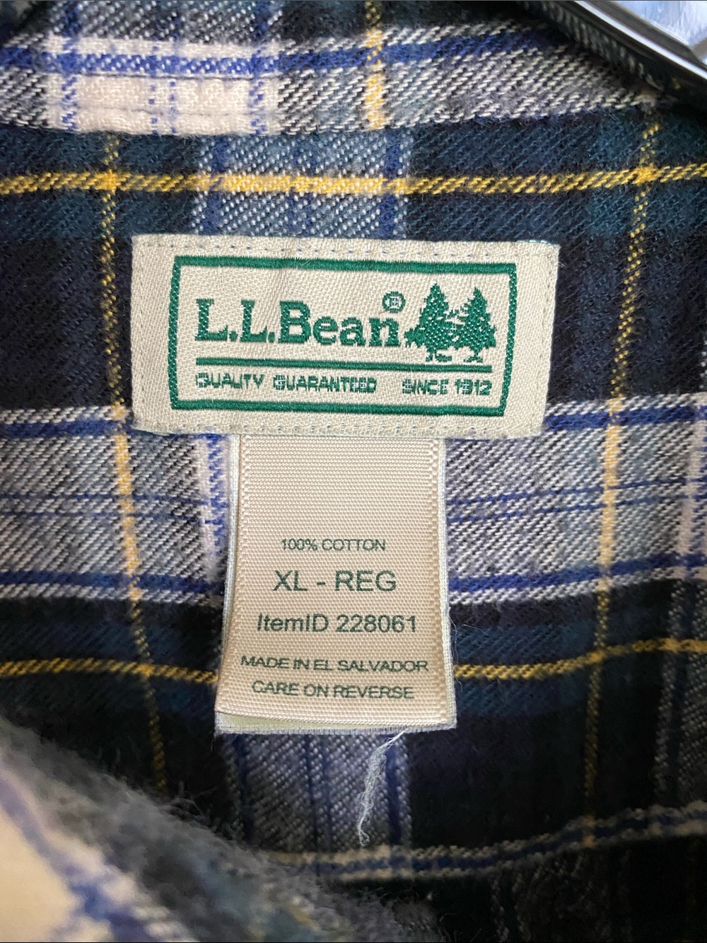 L.L. Bean Multicolor Flannel - Picture 3 of 5